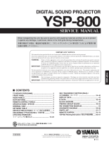 Yamaha YSP-800 - Service Manual 